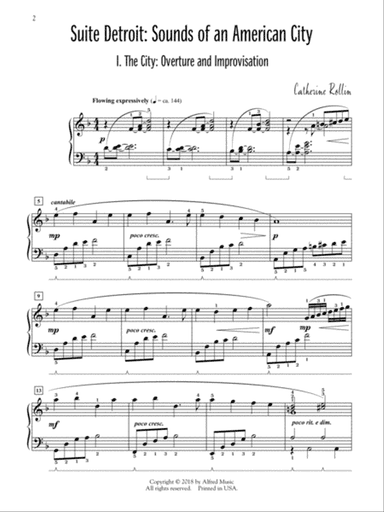 Suite Detroit: Sounds of an American City - Piano Suite