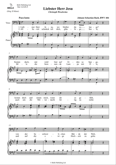 Liebster Herr Jesu, BWV 484 (F-sharp minor)