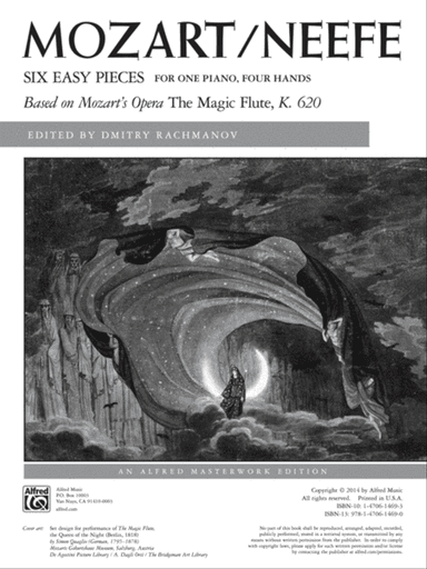 Mozart/Neefe: Six Easy Pieces for One Piano, Four Hands: Based on Mozart's Opera The Magic Flute, K. 620