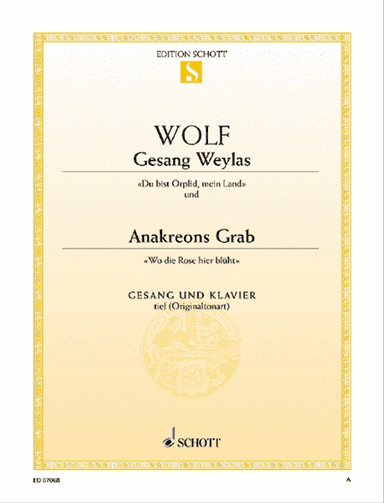 Gesang Weylas / Anakreons Grab