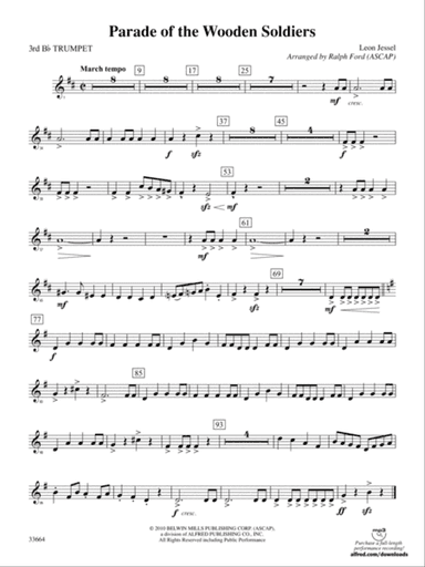 Parade of the Wooden Soldiers: 3rd B-flat Trumpet