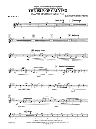 The Isle of Calypso (from The Odyssey (Symphony No. 2)): 4th F Horn
