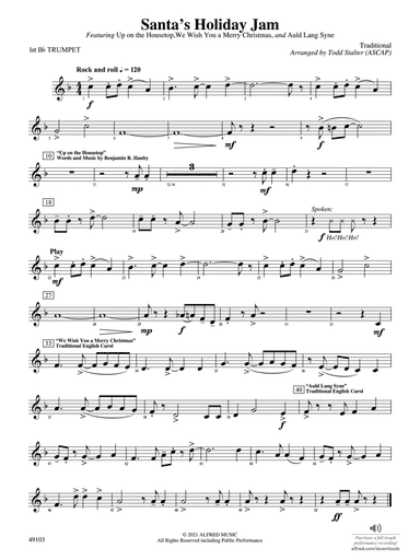 Santa's Holiday Jam: 1st B-flat Trumpet