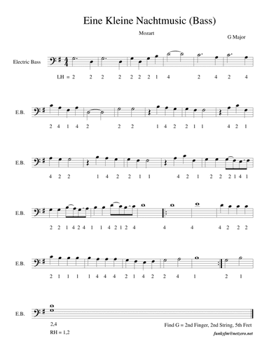 Eine Kline Nacht Music (Solo Bass)