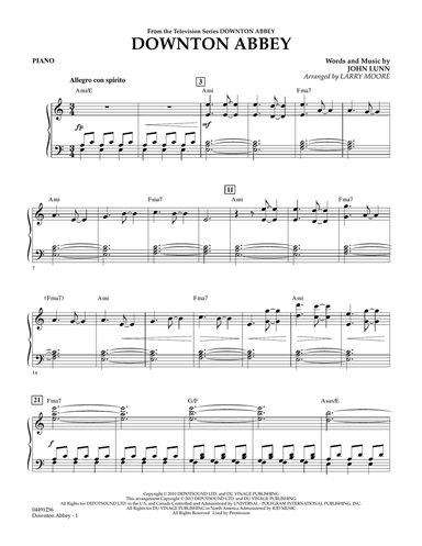 Downton Abbey - Piano