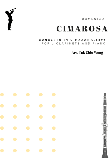Concerto in G major G.1077 arranged for 2 clarinets and piano