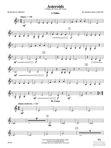 Asteroids: B-flat Bass Clarinet