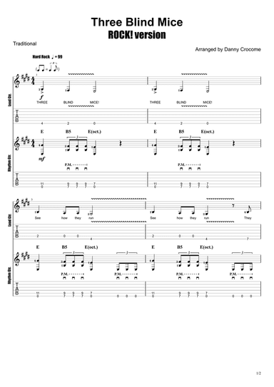 Three Blind Mice (ROCK! version)