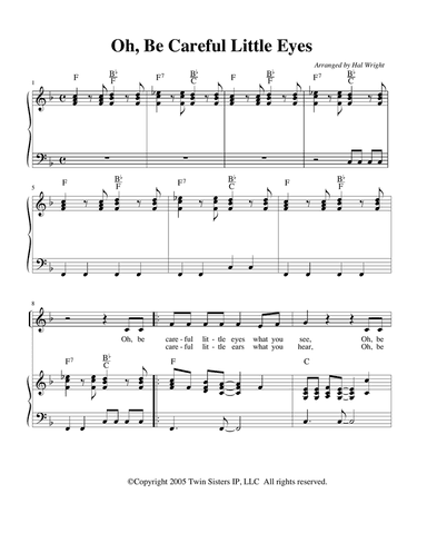 Oh, Be Careful Little Eyes