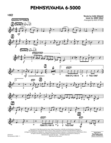 Pennsylvania 6-5000 (arr. Rick Stitzel) - Vibes
