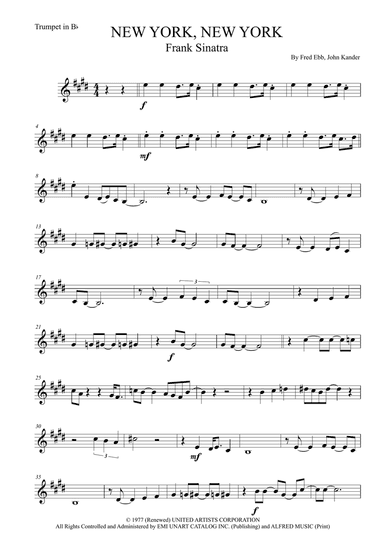 Theme From "new York, New York"