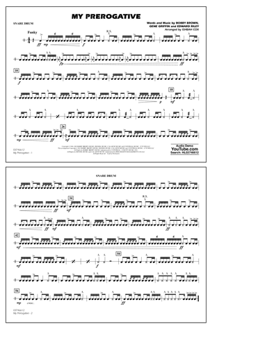 My Prerogative (arr. Ishbah Cox) - Snare Drum