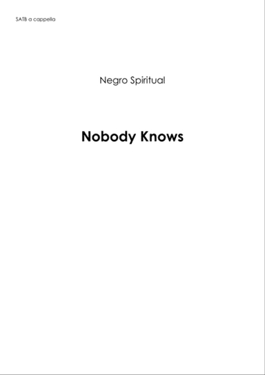 Nobody knows