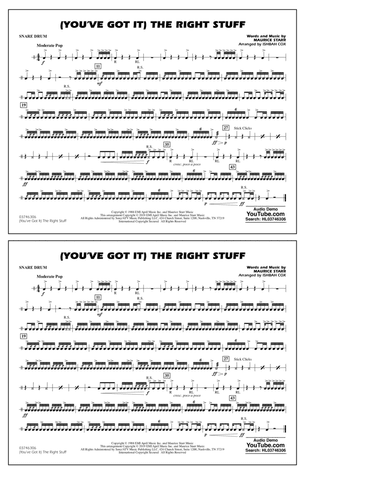 (You've Got It) The Right Stuff (arr. Ishbah Cox) - Snare Drum