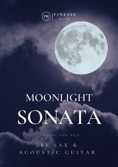 Moonlight Sonata for Bb Saxophone + Acoustic Guitar (duet)