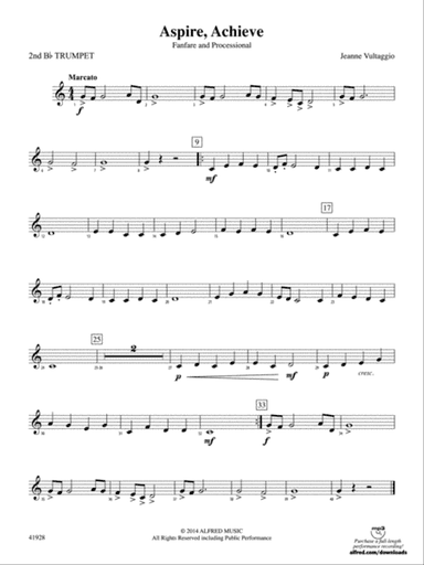 Aspire, Achieve: 2nd B-flat Trumpet