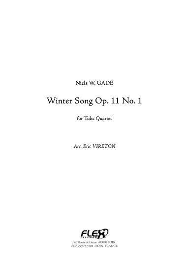 Winter Song Op. 11 No. 1
