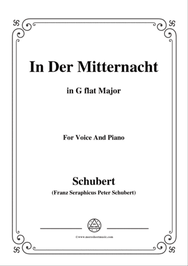 Schubert-In der Mitternacht,in G flat Major,for Voice&Piano