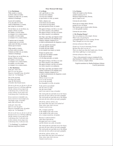Three Mexican Folk Songs (Downloadable SATB Full Score)