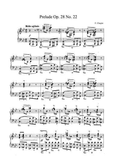 Chopin Prelude Op. 28 No. 22 in G Minor