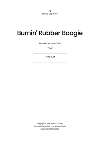 Burnin' Rubber Boogie (Piano duet)