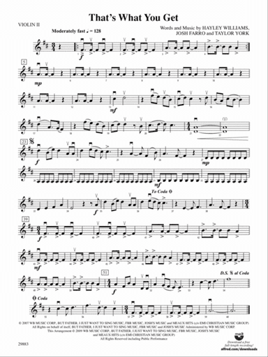 That's What You Get: 2nd Violin