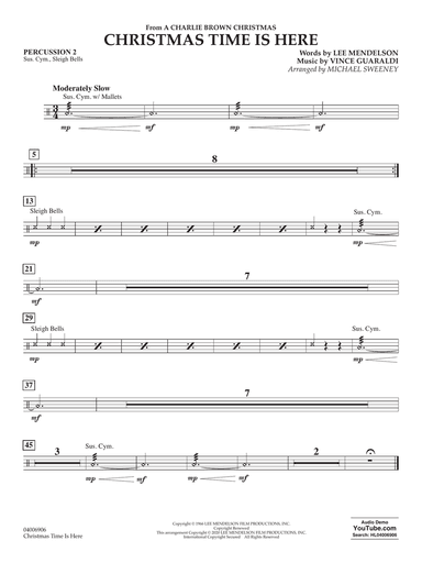 Christmas Time Is Here (arr. Michael Sweeney) - Percussion 2