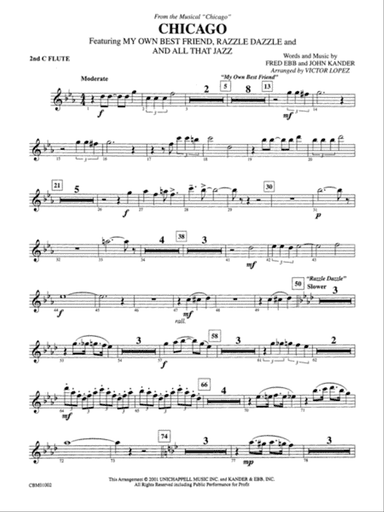 Chicago! (from the Musical Chicago!): 2nd Flute