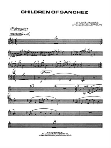 Children of Sanchez: 3rd B-flat Trumpet