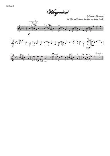 Brahms Wiegenlied/ Lullabye (Guten Abend, gut Nacht)