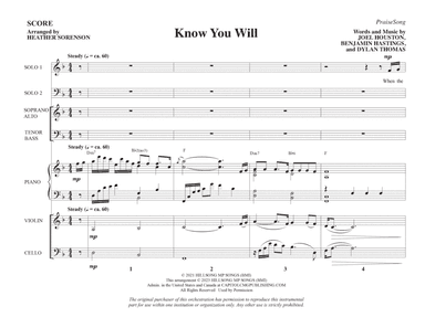 Know You Will (arr. Heather Sorenson) - Full Score