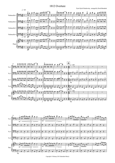 1812 Overture for Cello Quartet