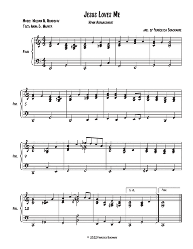 Jesus Loves Me (Hymn Arrangement)