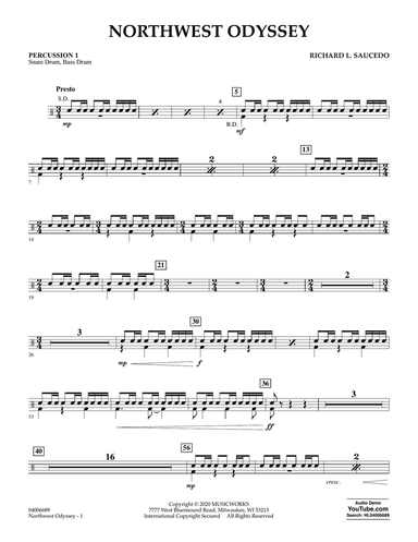 Northwest Odyssey - Percussion 1
