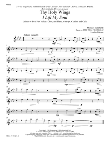 Thy Holy Wings (I Lift My Soul) (Downloadable Instrumental Parts)
