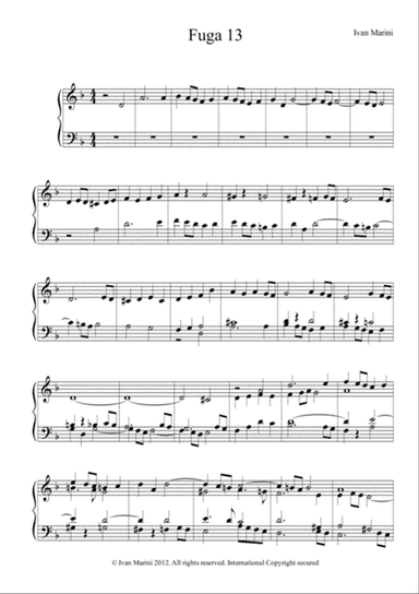 FUGA 13 - for solo Organ