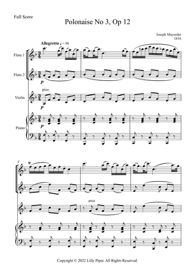 Polonaise No 3 Op 12