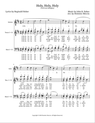 Holy, Holy, Holy- TTBB