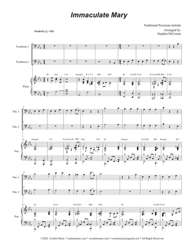 Immaculate Mary (Trombone Duet)