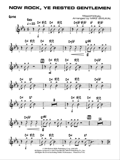 Now Rock, Ye Rested Gentlemen: Guitar