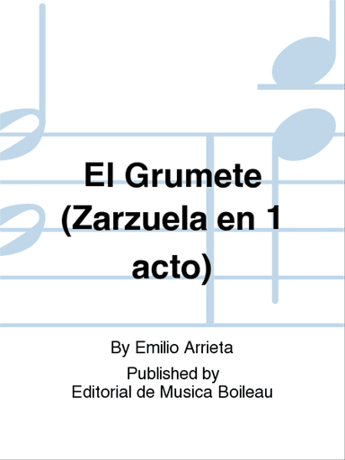 El Grumete (Zarzuela en 1 acto)