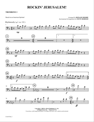 Rockin' Jerusalem: 2nd Trombone