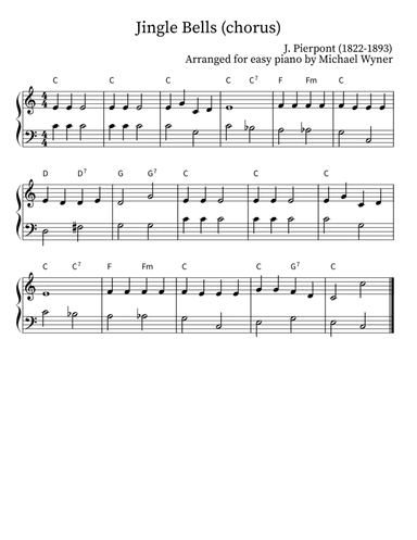 Jingle Bells (Chorus)