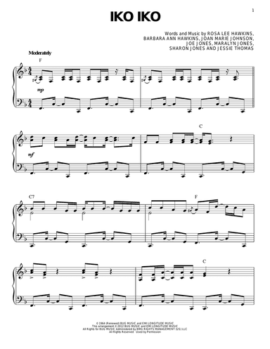 Iko Iko (arr. Brent Edstrom)