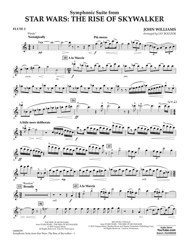 Symphonic Suite from Star Wars: The Rise of Skywalker (arr. Bocook) - Flute 2