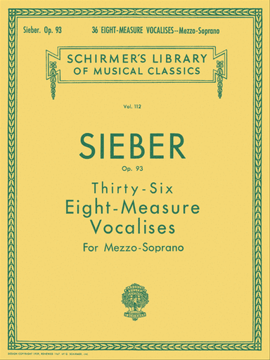 36 Eight-Measure Vocalises, Op. 93