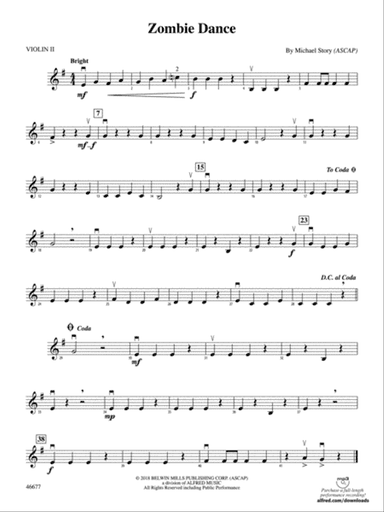 Zombie Dance: 2nd Violin