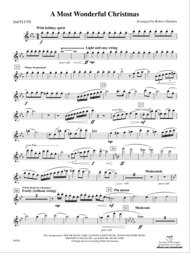 A Most Wonderful Christmas: 2nd Flute