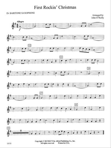 First Rockin' Christmas: E-flat Baritone Saxophone