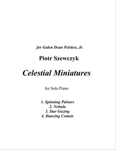Celestial Miniatures for Piano